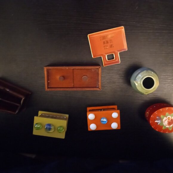 LOT OF 7 - Jewelry Box Puzzle Box Coin Tray Home Decor - Picture 2 of 10